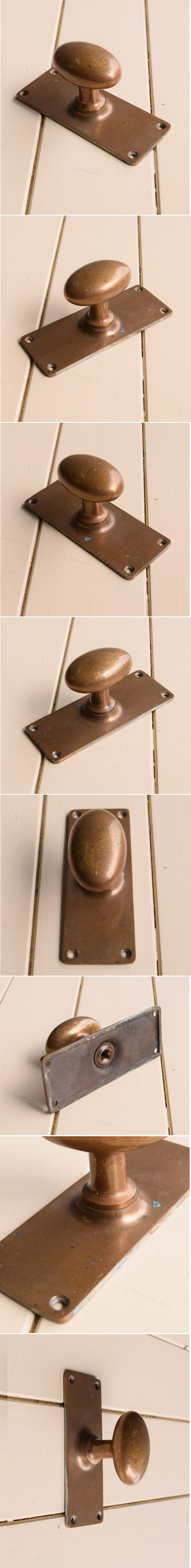 イギリス アンティーク 真鍮製 ドアノブ 建具金物 11154