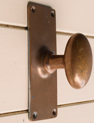 イギリス アンティーク 真鍮製 ドアノブ 建具金物 11154