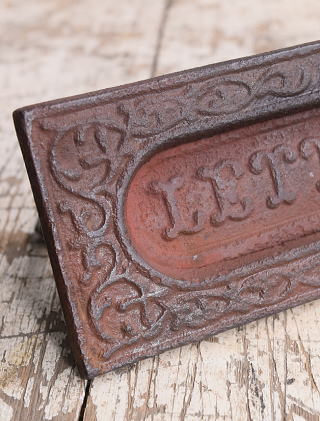 イギリス アンティーク レタースロット 郵便受け 建具金物 11172