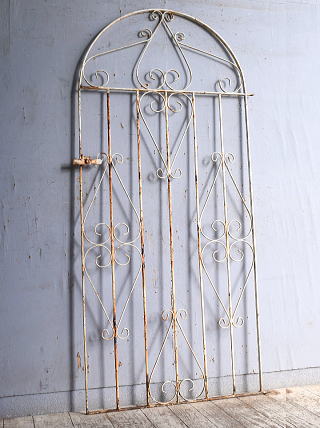 イギリスアンティーク アイアンフェンス ゲート柵 ガーデニング 11191