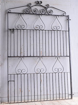 イギリスアンティーク アイアンフェンス ゲート柵 ガーデニング 11197