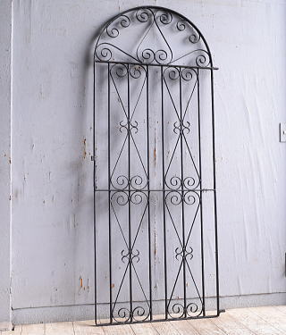 イギリスアンティーク アイアンフェンス ゲート柵 ガーデニング 11208