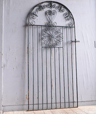 イギリスアンティーク アイアンフェンス ゲート柵 ガーデニング 11209