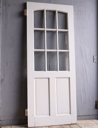 イギリス アンティーク ガラス入りドア 扉 建具 11217