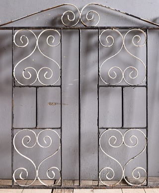 イギリスアンティーク アイアンフェンス ゲート柵 ガーデニング 11228