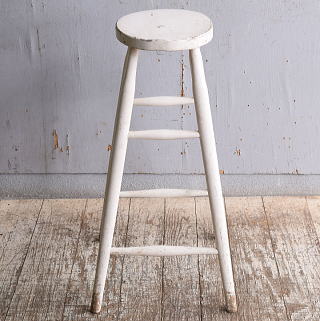 イギリス アンティーク家具 木製　ハイスツール　 椅子 11242