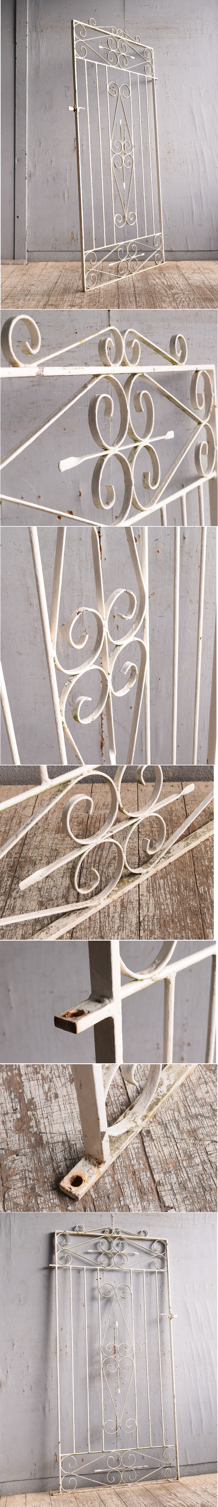 イギリスアンティーク アイアンフェンス ゲート柵 ガーデニング 11268