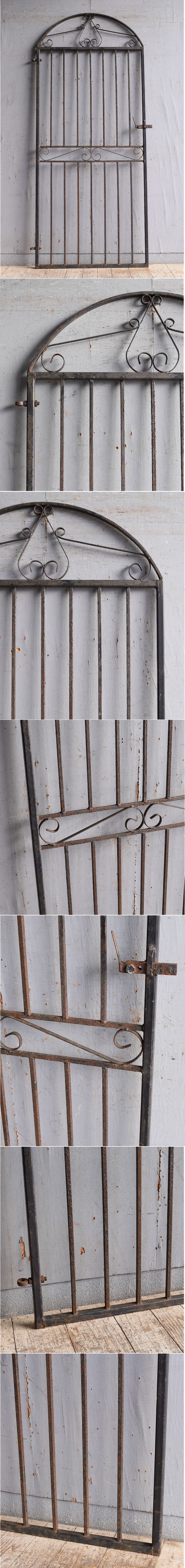 イギリス アンティーク アイアンフェンス ゲート柵 11277