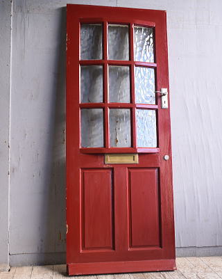 イギリス アンティーク ガラス入りドア 扉 建具 11330