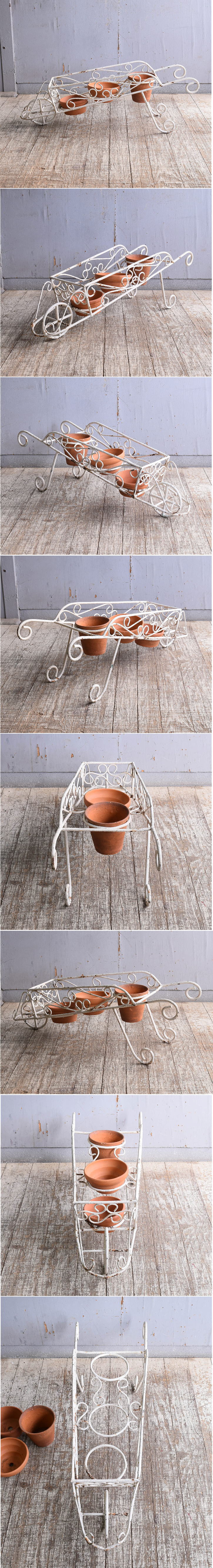 イギリス アンティーク アイアンプランタースタンド ディスプレイ 11341