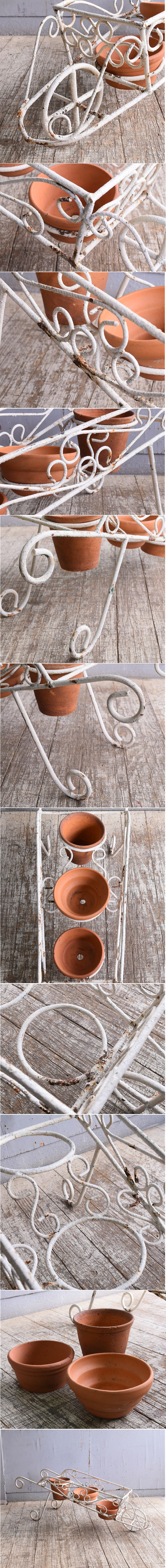 イギリス アンティーク アイアンプランタースタンド ディスプレイ 11341