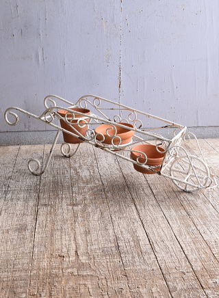 イギリス アンティーク アイアンプランタースタンド ディスプレイ 11341