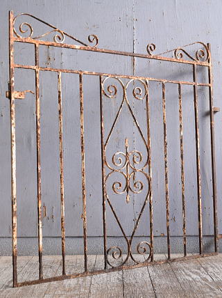 英国アンティークアイアンフェンス イギリスアンティーク アイアンフェンス ゲート柵 ガーデニング 12739