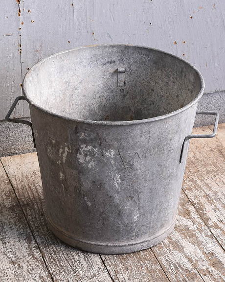 フレンチ アンティーク ブリキ ウォッシングタブ ガーデニング 11355