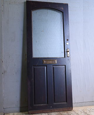 イギリス アンティーク ガラス入りドア 扉 建具 11356