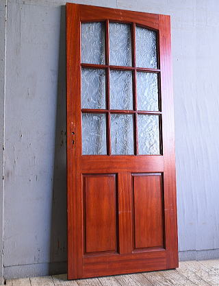 イギリス アンティーク ガラス入りドア 扉 建具 11357