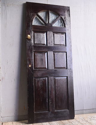 イギリス アンティーク ガラス入りドア 扉 建具 11358