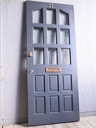 イギリス アンティーク ガラス入りドア 扉 建具 11359