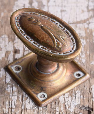 イギリス アンティーク 真鍮製 ドアノブ 建具金物 11415