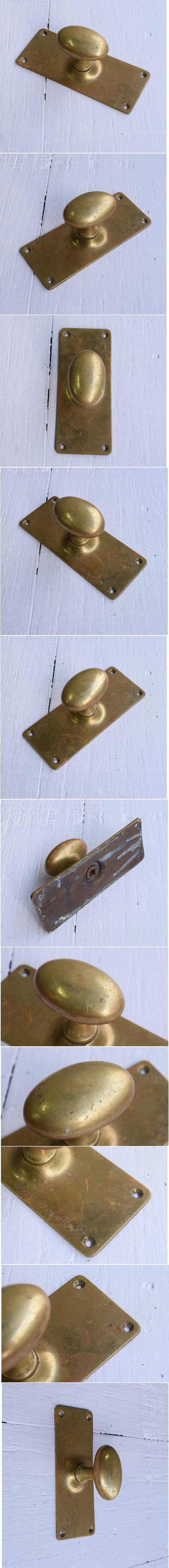 イギリス アンティーク 真鍮製 ドアノブ 建具金物 11418