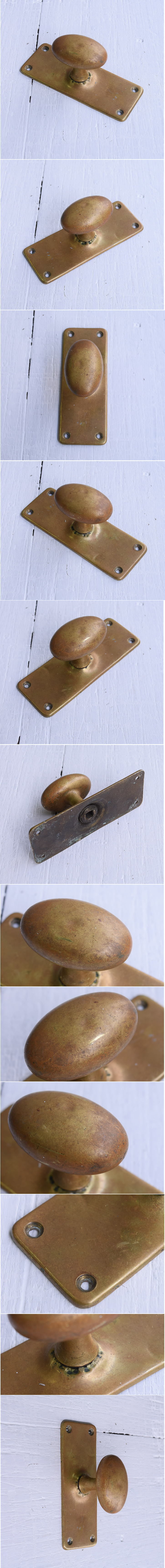 イギリス アンティーク 真鍮製 ドアノブ 建具金物 11419
