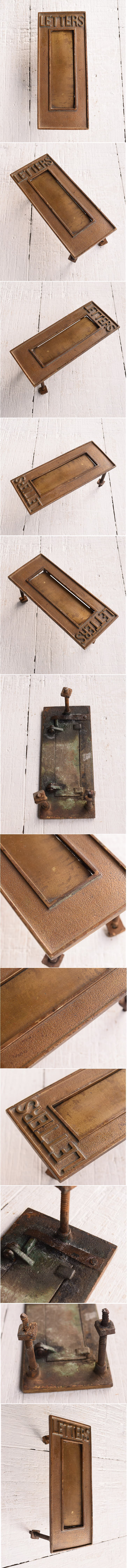 イギリス アンティーク レタースロット 郵便受け 建具金物 11426