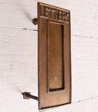 イギリス アンティーク レタースロット 郵便受け 建具金物 11426