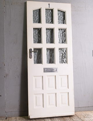 イギリス アンティーク ガラス入りドア 扉 建具 11463