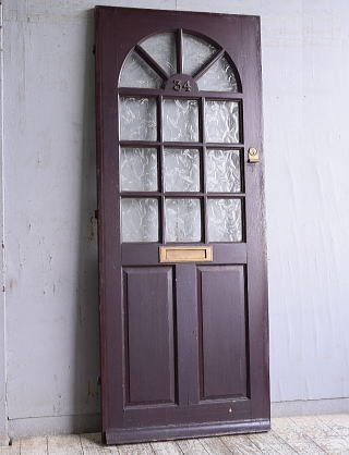 イギリス アンティーク ガラス入りドア 扉 建具 11464