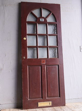 イギリス アンティーク ガラス入りドア 扉 建具 11498