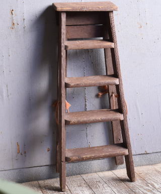 イギリス アンティーク ステップラダー 脚立 ディスプレイ 11511