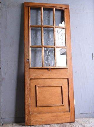 イギリス アンティーク ガラス入りドア 扉 建具 11517