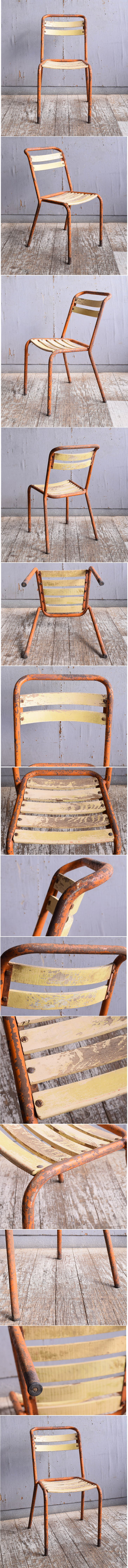 フレンチ アンティーク スタッキング ガーデンチェア 椅子 11552