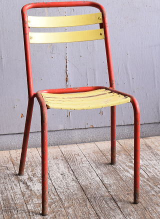 フレンチ アンティーク スタッキング ガーデンチェア 椅子 11554