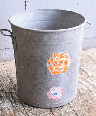 フレンチ アンティーク ブリキ ウォッシングタブ ガーデニング  11555