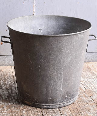 フレンチ アンティーク　ブリキ製　ウォッシングタブ ディスプレイ ガーデニング 11564