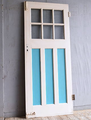 イギリス アンティーク ガラス入りドア 扉 建具 11566