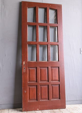 イギリス アンティーク ガラス入りドア 扉 建具 11659