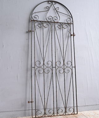 イギリスアンティーク アイアンフェンス ゲート柵 ガーデニング 11720