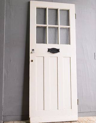 イギリス アンティーク ガラス入りドア 扉 建具 11723