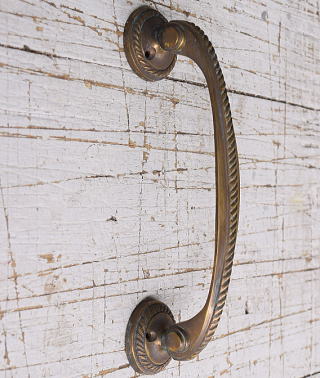 イギリス アンティーク 真鍮 ドアハンドル 建具金物 取っ手　11784