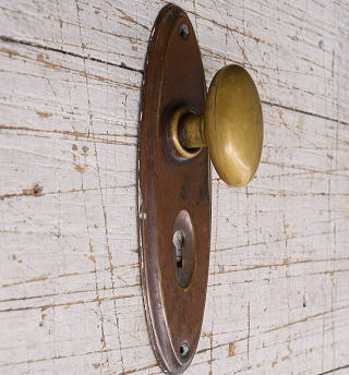 イギリス アンティーク 真鍮製 ドアノブ 建具金物 握り玉 11795