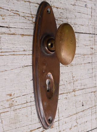 イギリス アンティーク 真鍮製 ドアノブ 建具金物 握り玉 11796