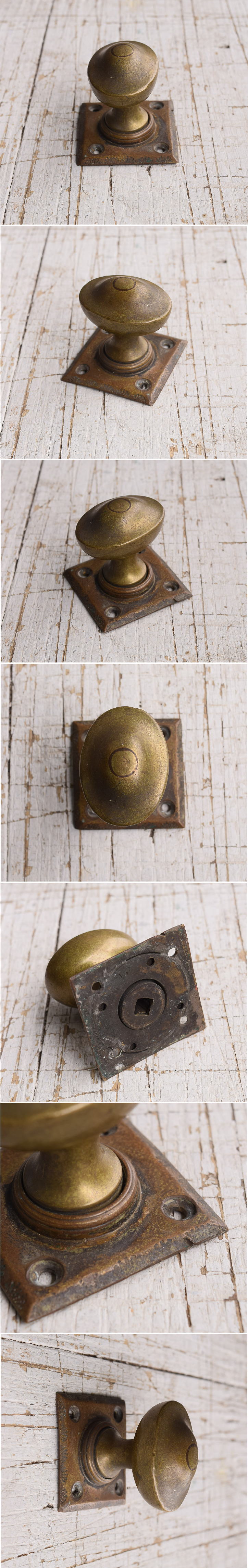 イギリス アンティーク 真鍮製 ドアノブ 建具金物 握り玉 11811