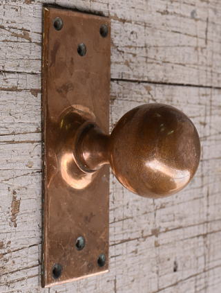 イギリス アンティーク 真鍮製 ドアノブ 建具金物 11962