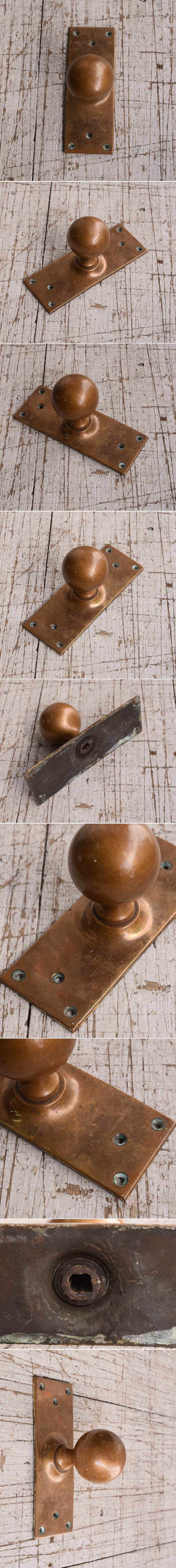 イギリス アンティーク 真鍮製 ドアノブ 建具金物 11963