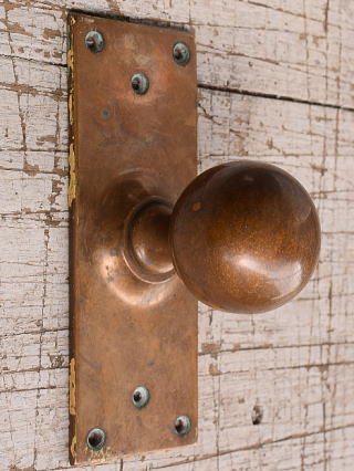 イギリス アンティーク 真鍮製 ドアノブ 建具金物 11965