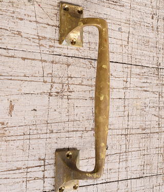 イギリス アンティーク 真鍮 ドアハンドル 建具金物 取っ手　11969