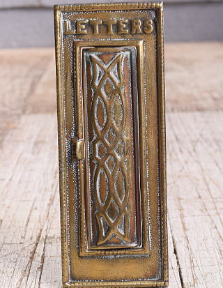 イギリス アンティーク レタースロット 郵便受け 建具金物 11986