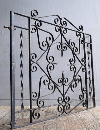 イギリスアンティーク アイアンフェンス ゲート柵 ガーデニング 11994